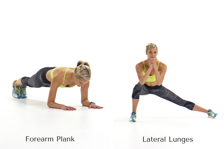 Forearm Plank & Lunges