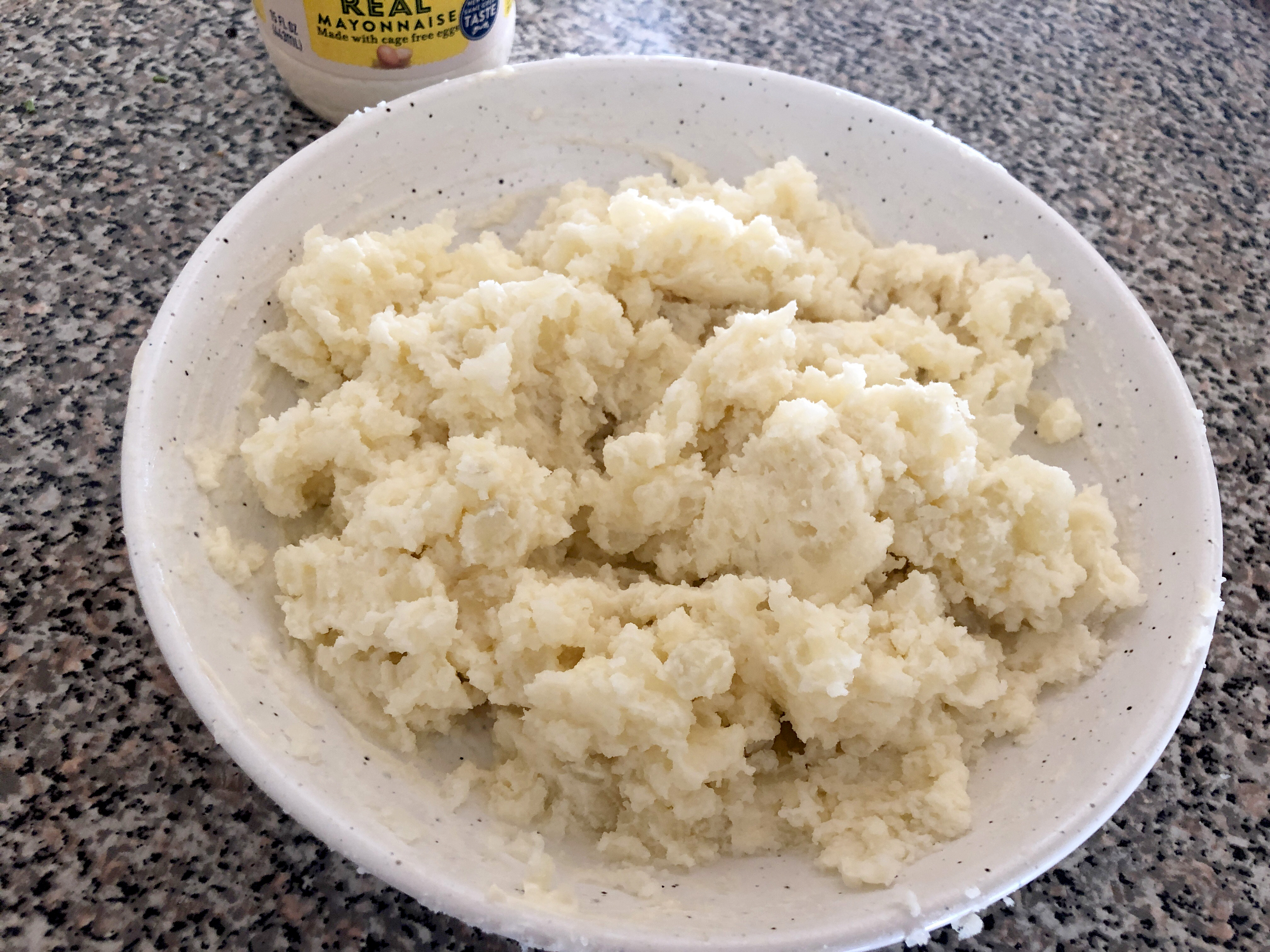 Mashed potatoes with mayo