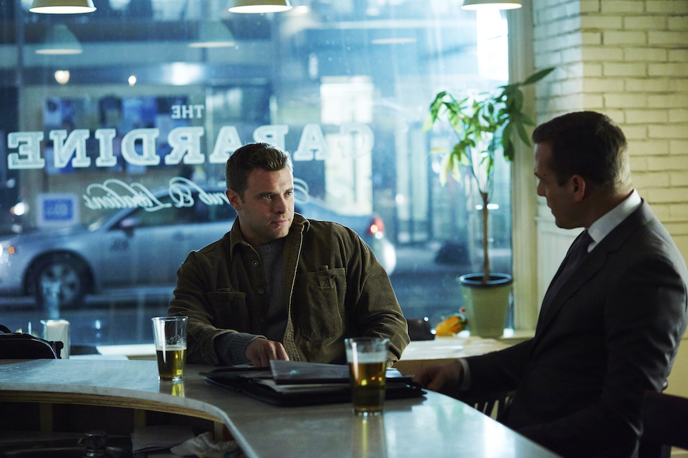Billy Miller and Gabriel Macht on Suits
